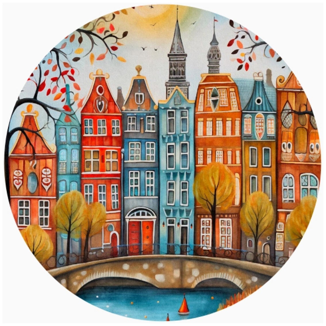 Fripperies stickers 'World Cities - Amsterdam'