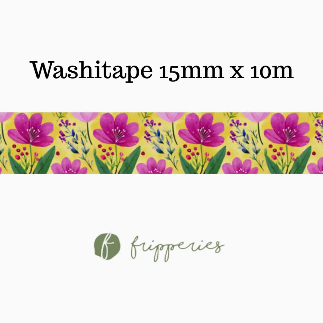 Fripperies washitape 'Heldere bloemen'
