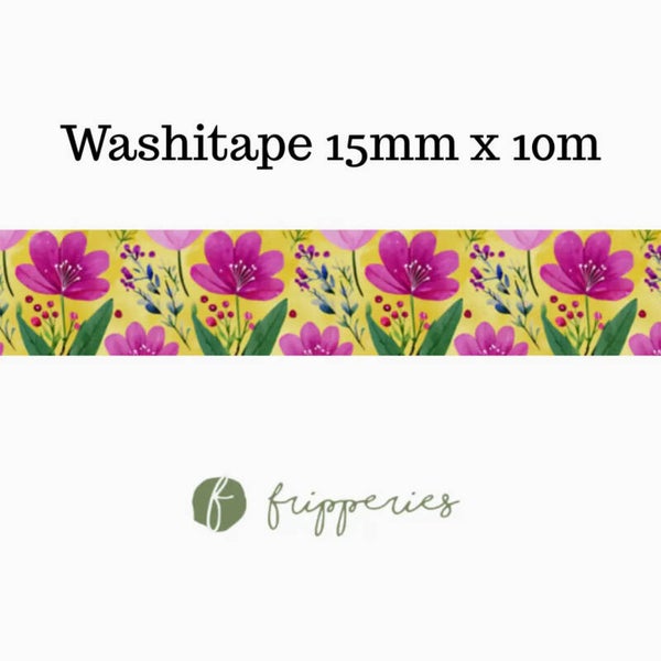 Fripperies washitape 'Heldere bloemen'