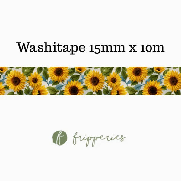 Fripperies washitape 'Zonnebloemen'