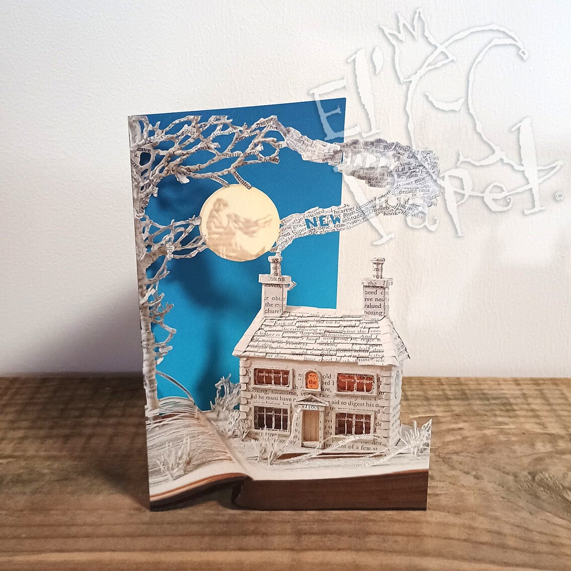 Lasercut wenskaart 'Nieuw huis'