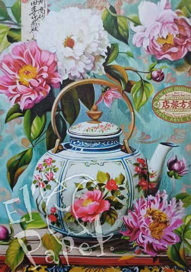 GT Ansichtkaart 'Theepot'