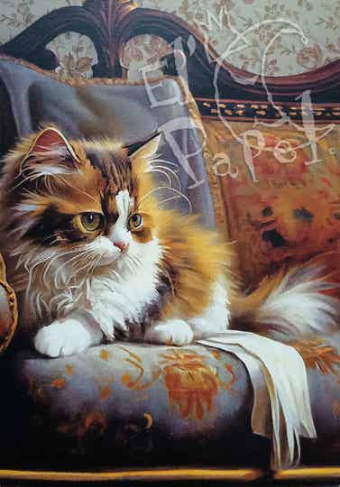 GT Ansichtkaart 'Katje op de canapé'