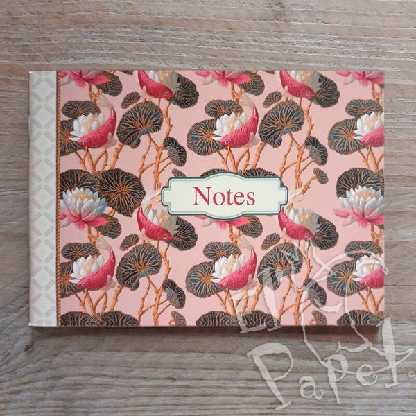 Gwenaëlle Trolez notebook 'Zalmroze vissen - patroon' (A6)