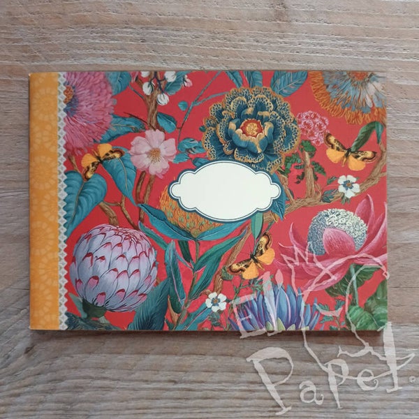 Gwenaëlle Trolez notebook 'Rood vlinder - patroon' (A6)