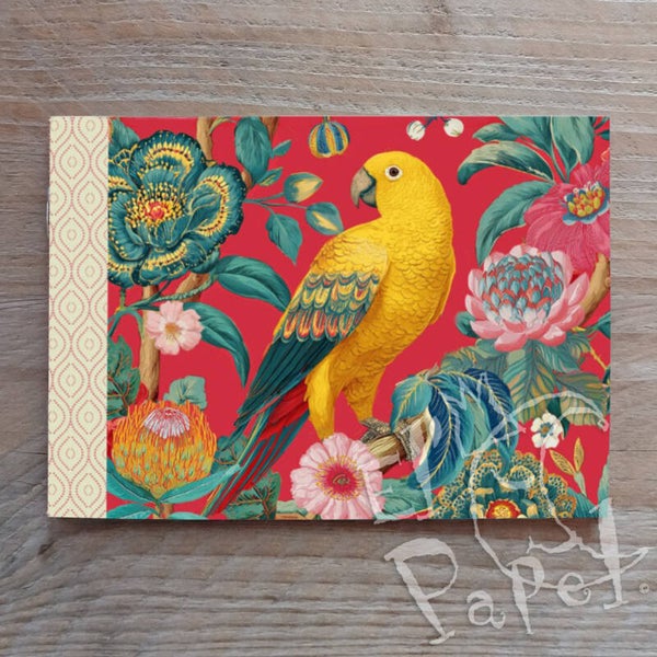 Gwenaëlle Trolez illustratie notebook 'Gele papegaai' (A6)