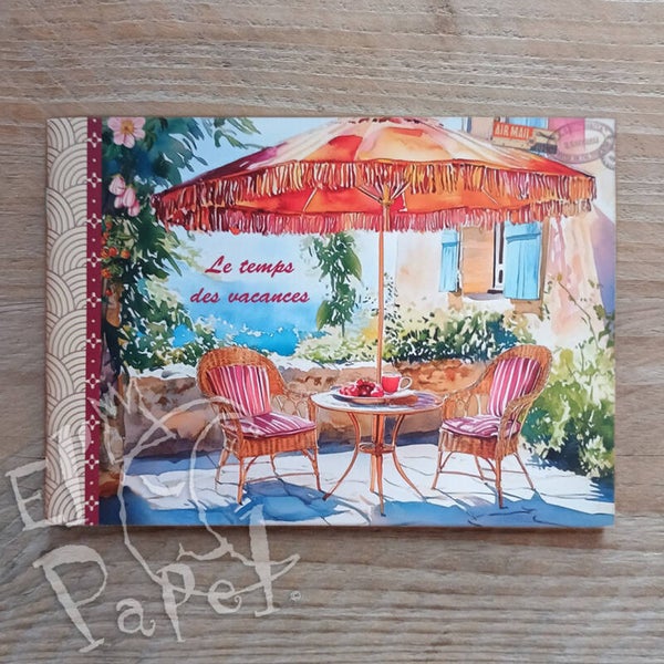 Gwenaëlle Trolez illustratie notebook 'Vakantietijden' (A6)