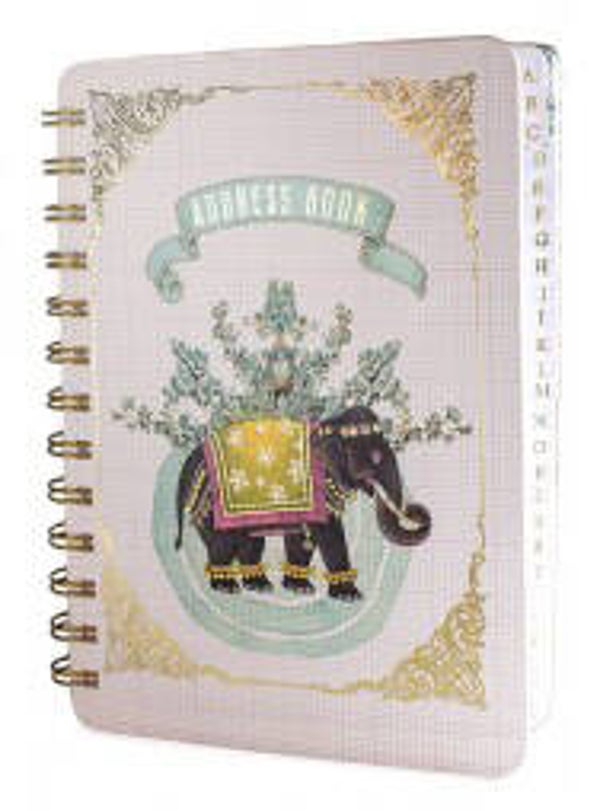 Papaya Art adresboek 'Happy Elephant' - spiraal