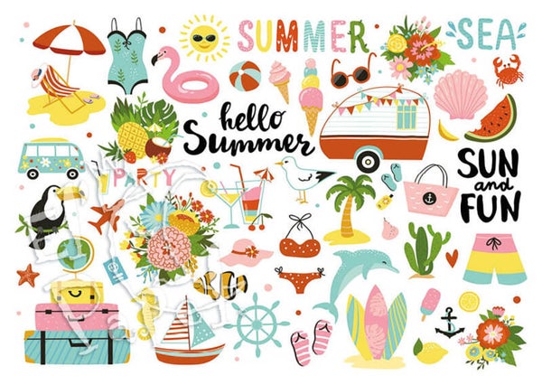 Ansichtkaart 'Hello summer'