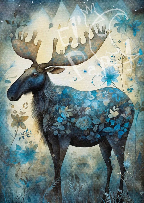 Ansichtkaart 'De eland'