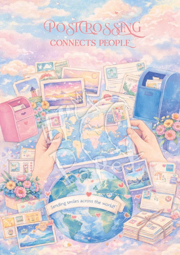 Ansichtkaart 'Postcrossing connects people'