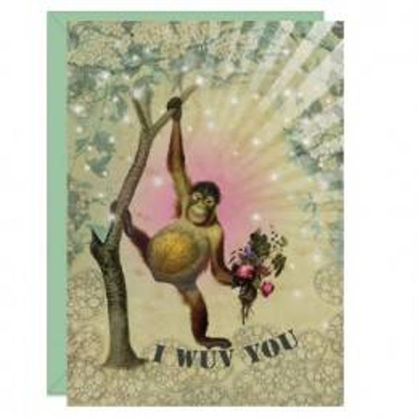 Wenskaart 'I Wuf You'