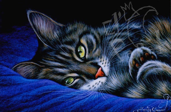 Ansichtkaart 'Blauwe rust' (1)