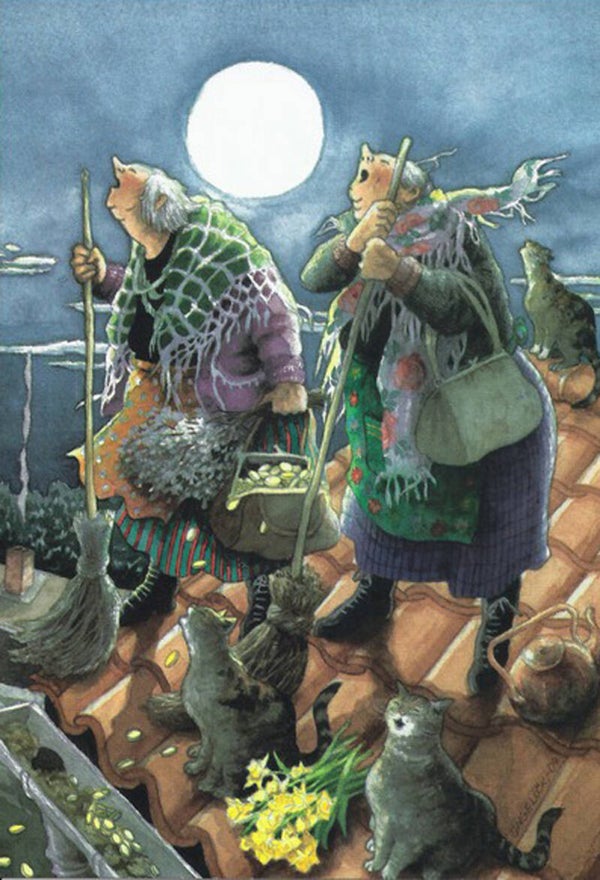 Ansichtkaart 'Volle maan'