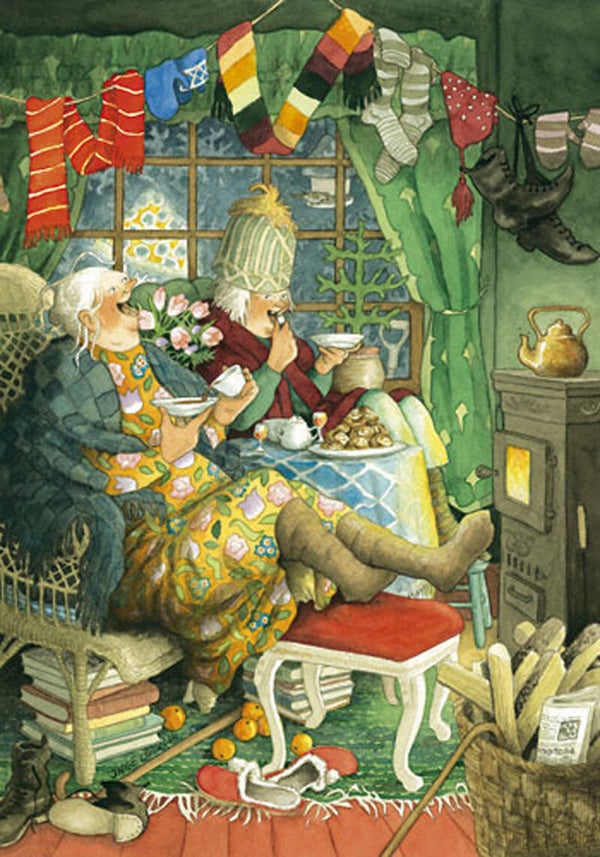 Ansichtkaart 'Winterse warmte'