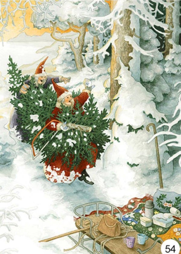 Ansichtkaart 'Boze sneeuwman'