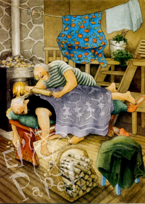 Ansichtkaart 'Alternatieve massage'