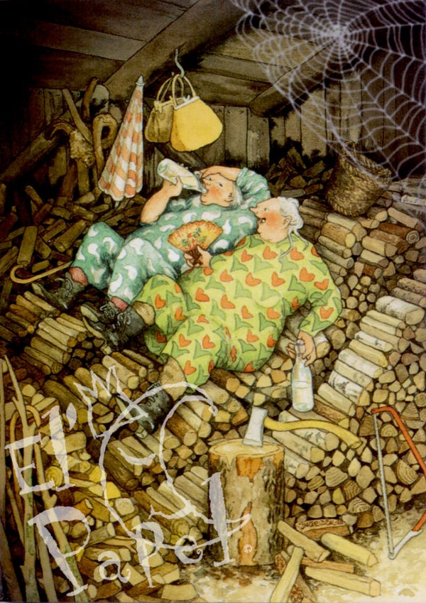 Ansichtkaart 'Even bijkomen'