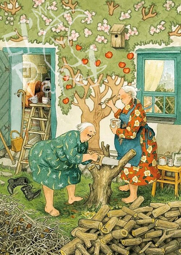 Ansichtkaart 'Brandhout'