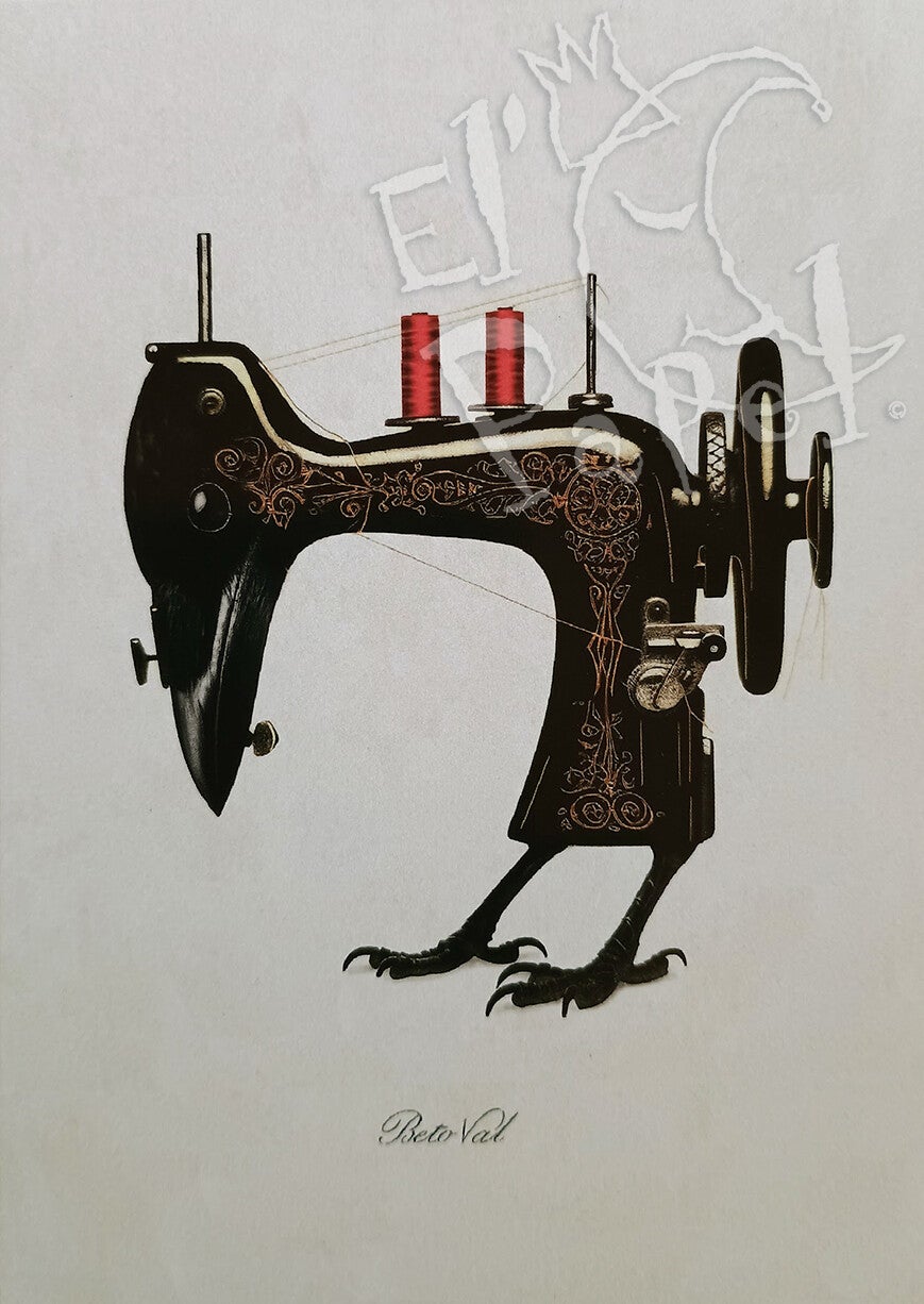 Ansichtkaart 'Raaf-machine'