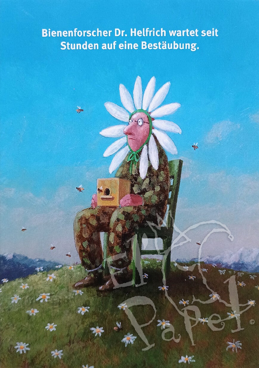 Ansichtkaart 'De bestuiving'