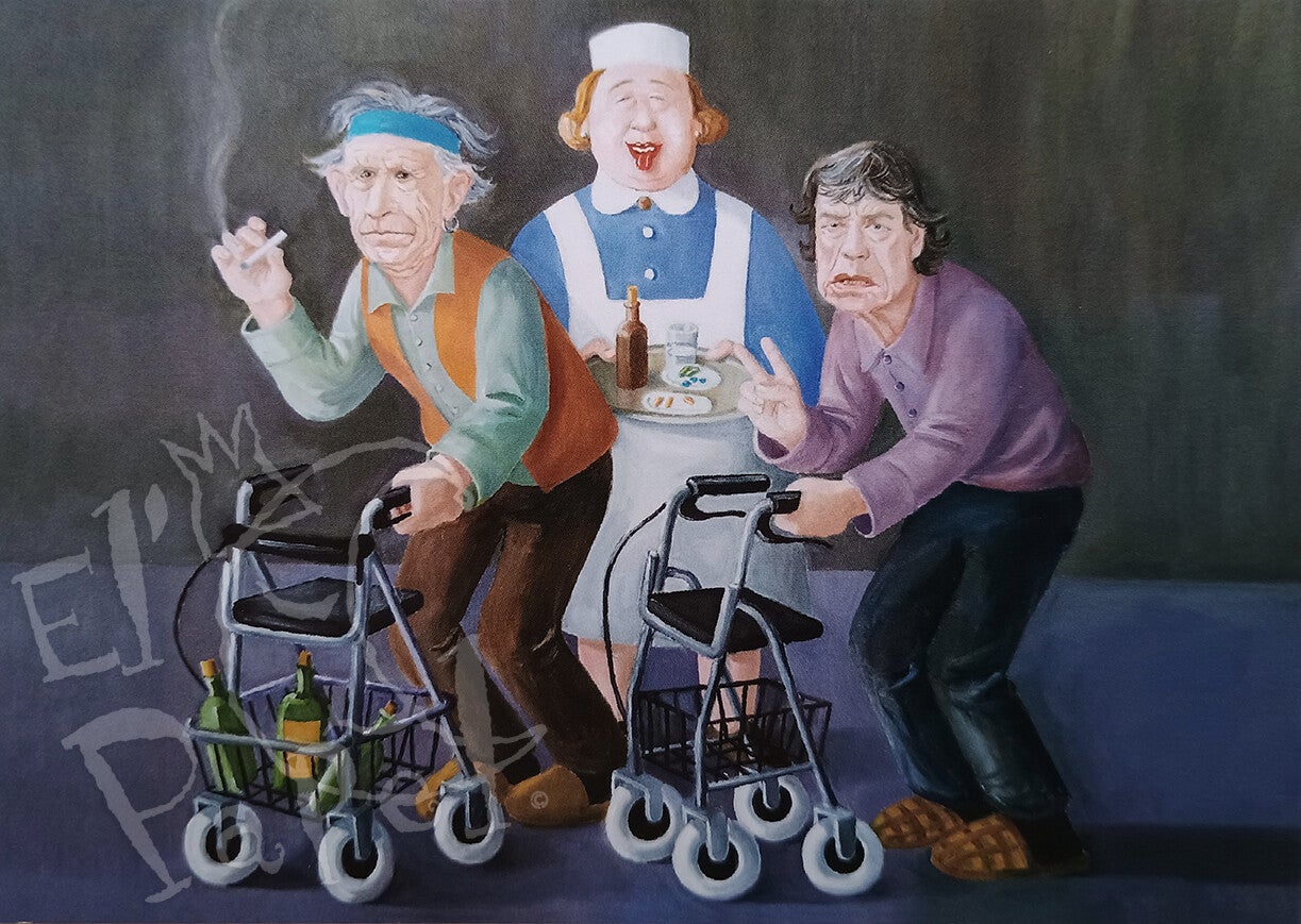 Ansichtkaart 'Let the good times roll'