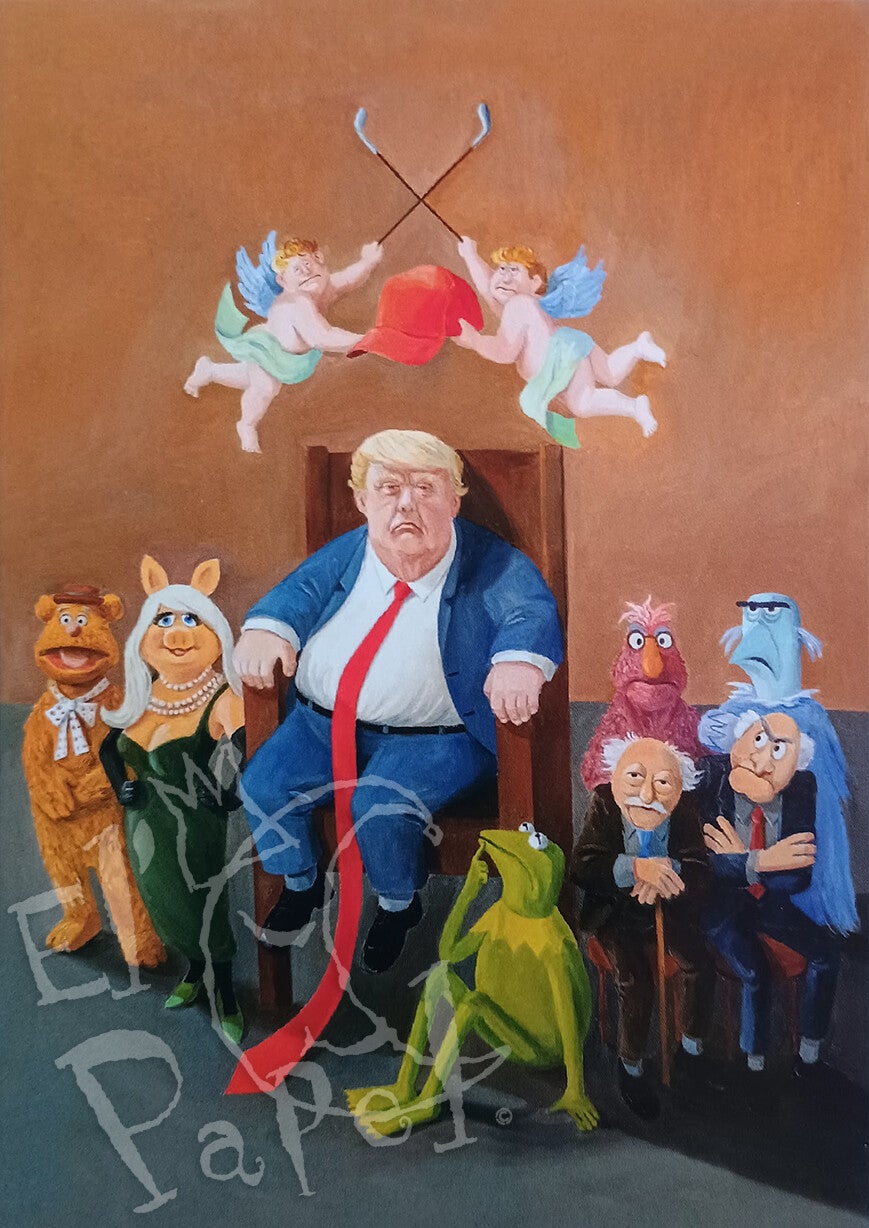 Ansichtkaart 'In goed gezelschap'