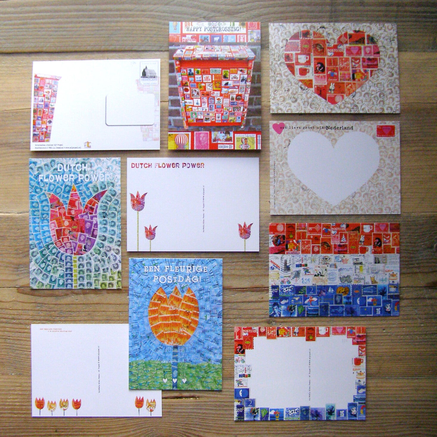 Set 3 - 10 Postcrossing ansichtkaarten