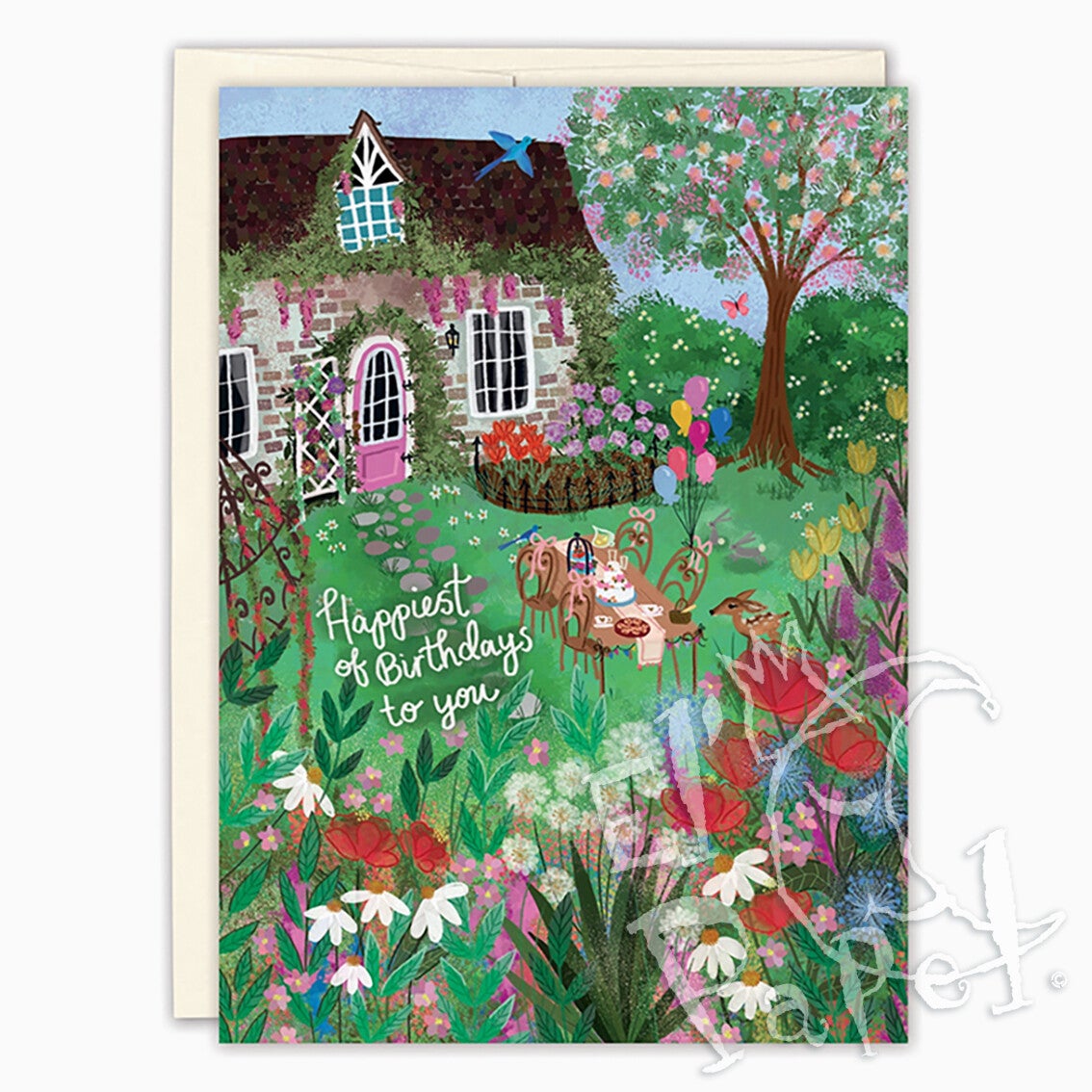 Joy Laforme felicitatiekaart 'Tuinfeestje'