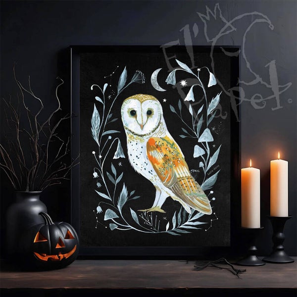 Katie Daisy art print 'Kerkuil'