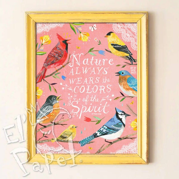 Katie Daisy art print 'De kleuren van de geest'