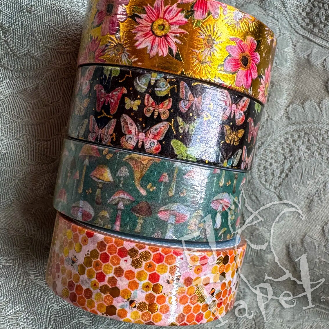 Katie Daisy Washi Tape Set 'Gouden tinten en paddenstoelen'