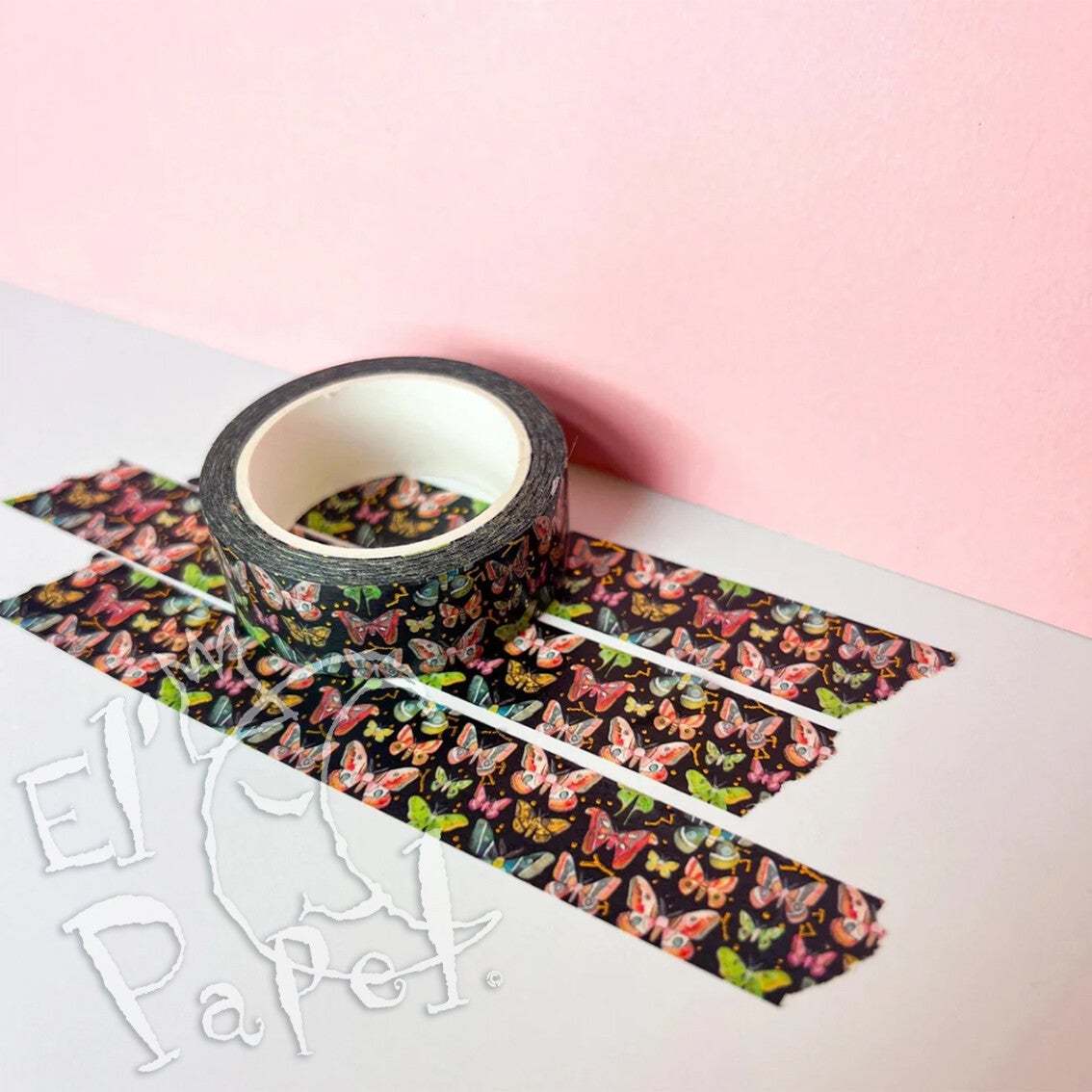 Katie Daisy Washi Tape 'Goudfolie motten'