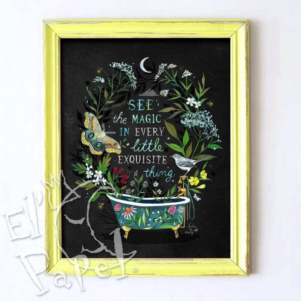 Katie Daisy art print 'De magie in alle kleine dingen'