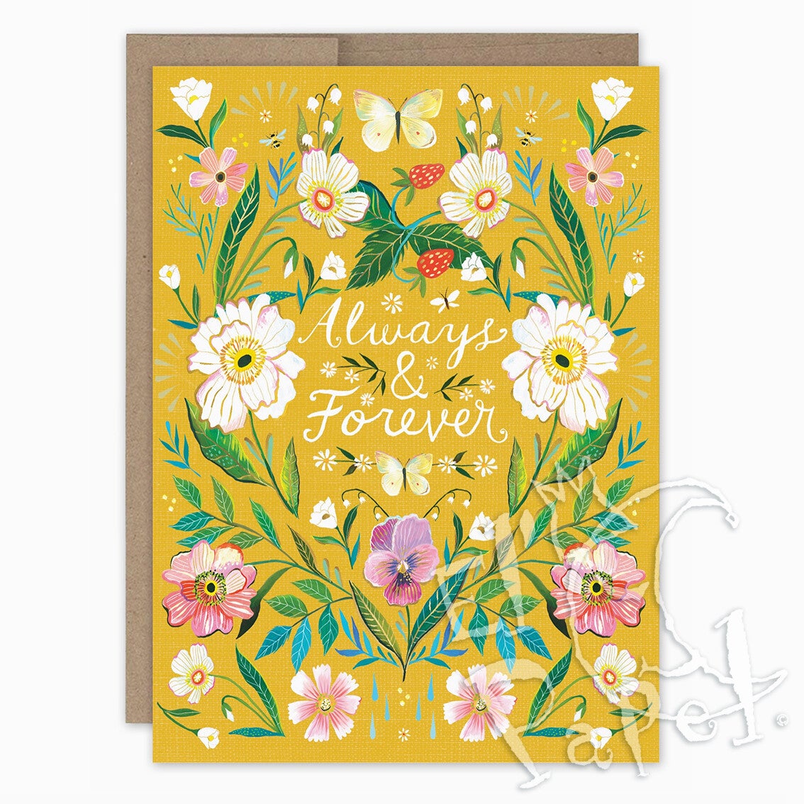 Katie Daisy felicitatiekaart 'Always & forever'