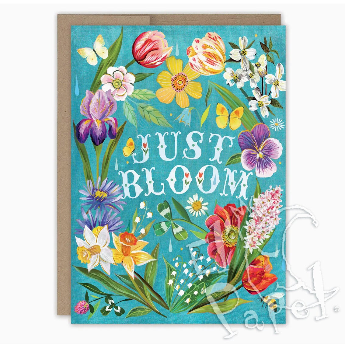 Katie Daisy felicitatiekaart 'Just bloom'