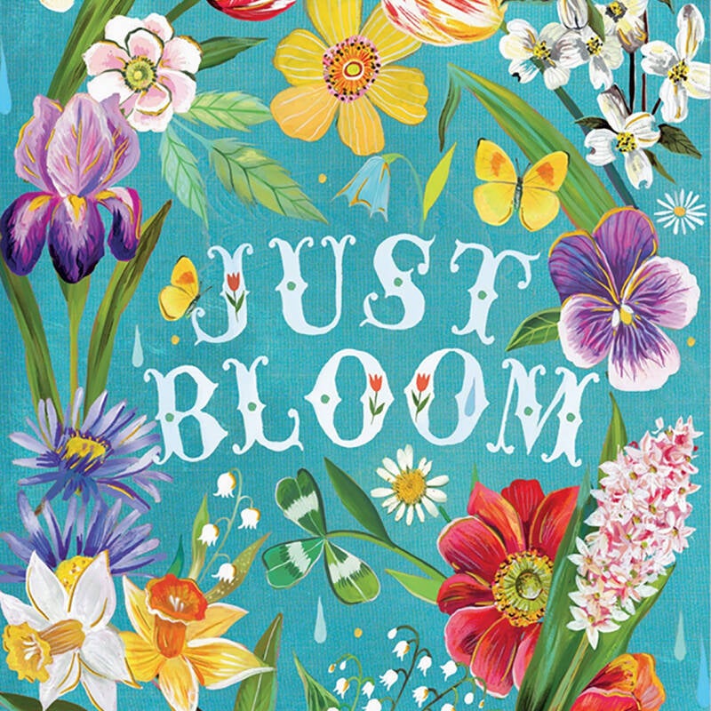 Prachtige, rijk geïllustreerde wenskaarten van Katie Daisy. met veel bloemen en dieren.