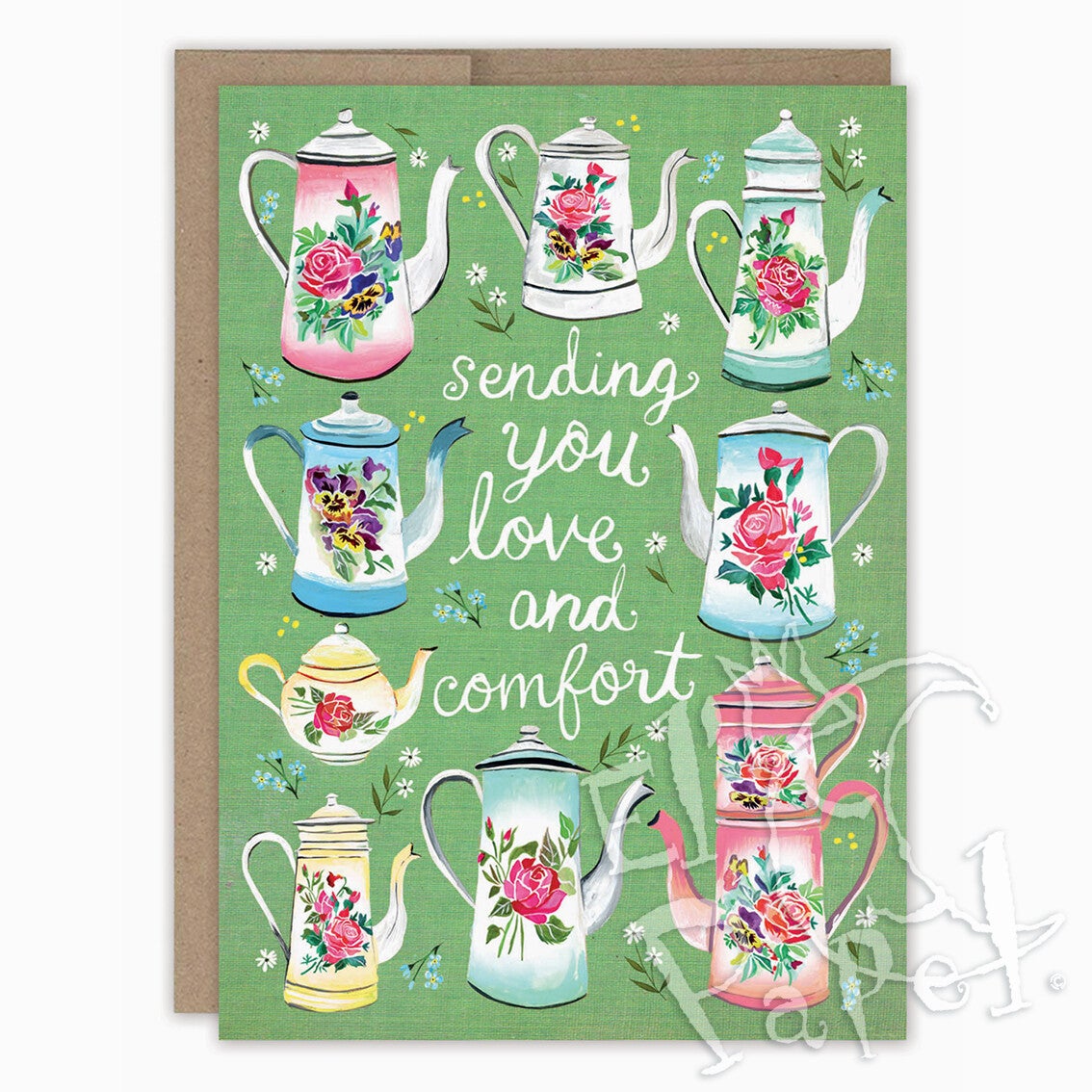 Katie Daisy 'Sending you love & comfort' beterschapskaart