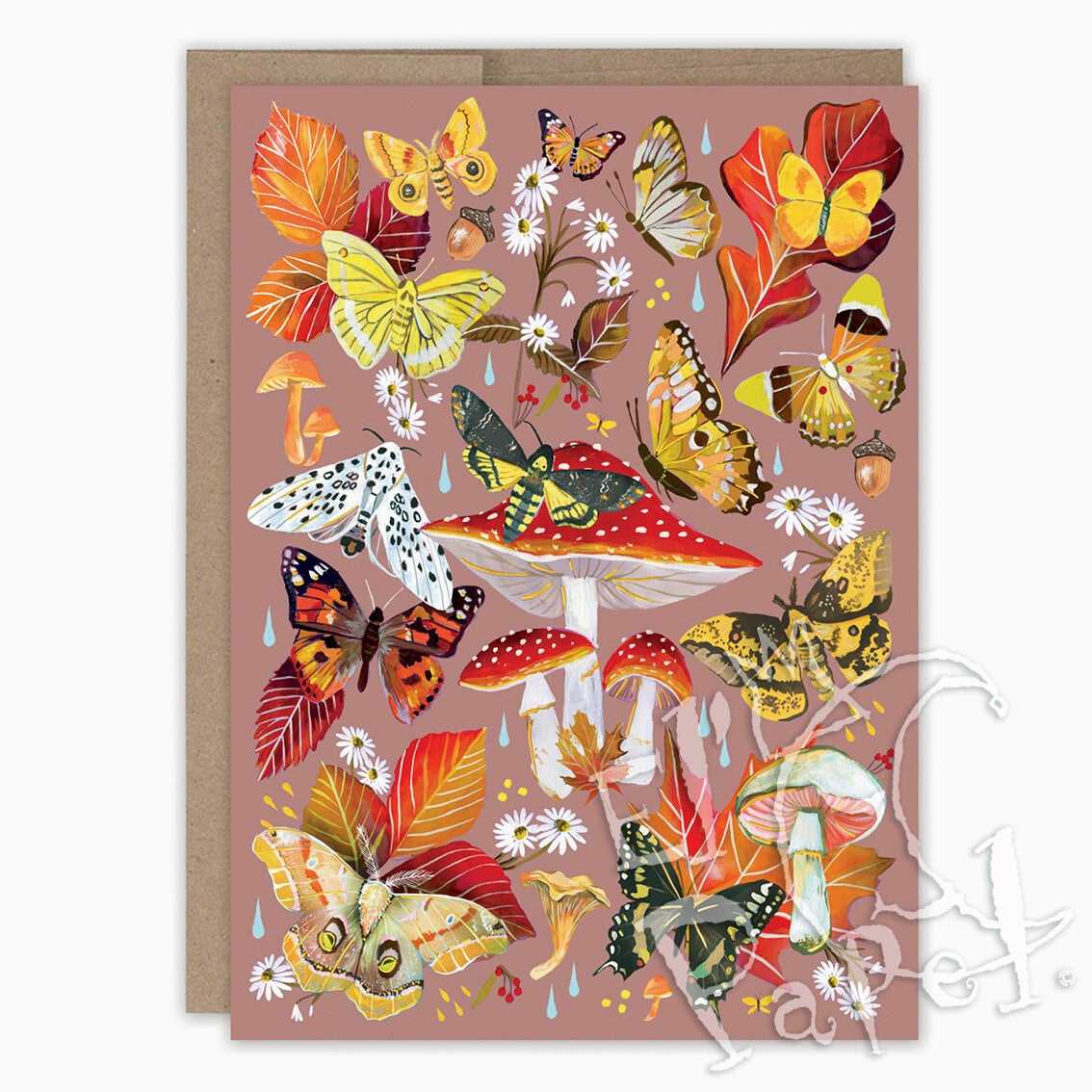 Katie Daisy felicitatiekaart 'Autumn flutter'