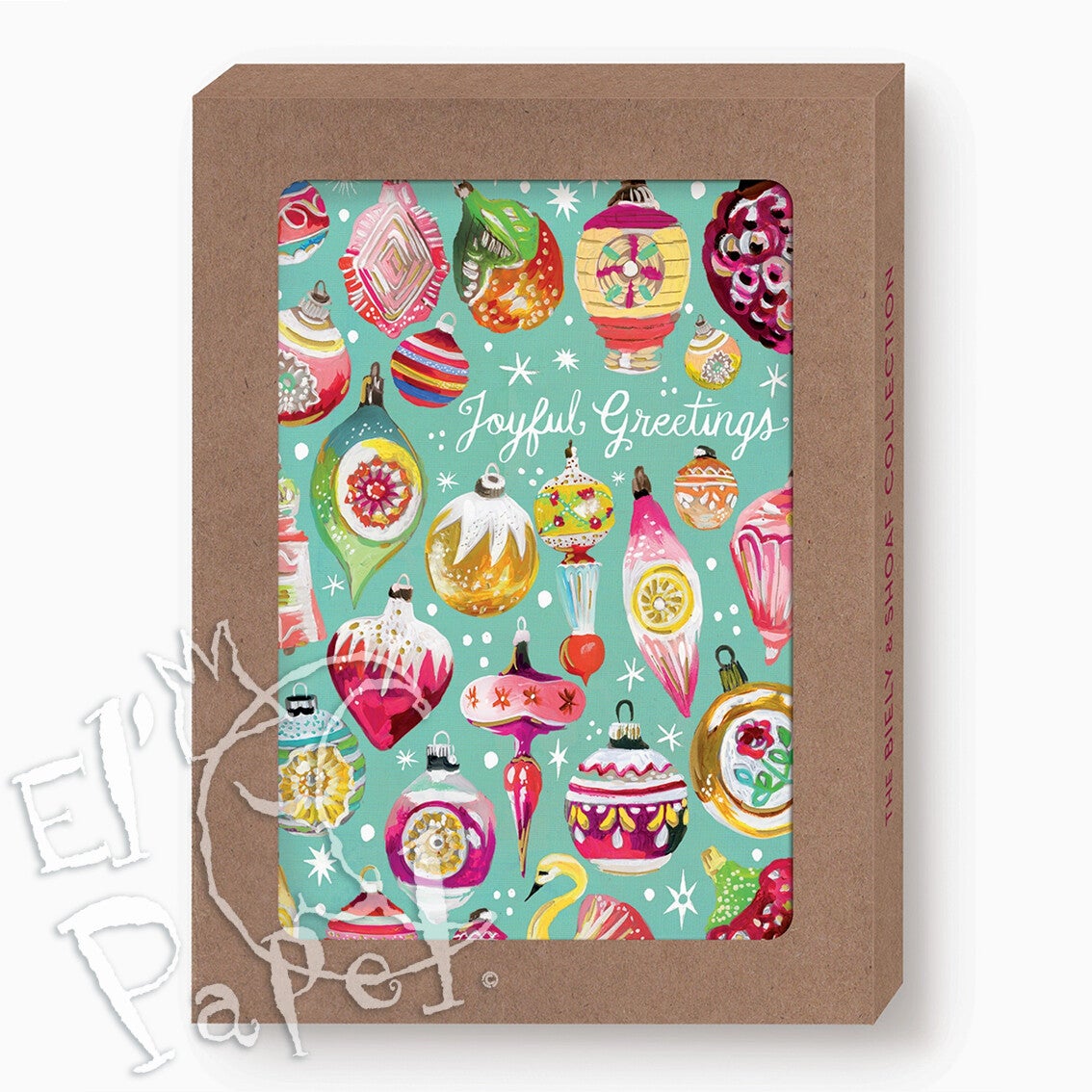 Katie Daisy Kerstkaarten set 'Vintage Kerstdecoratie'