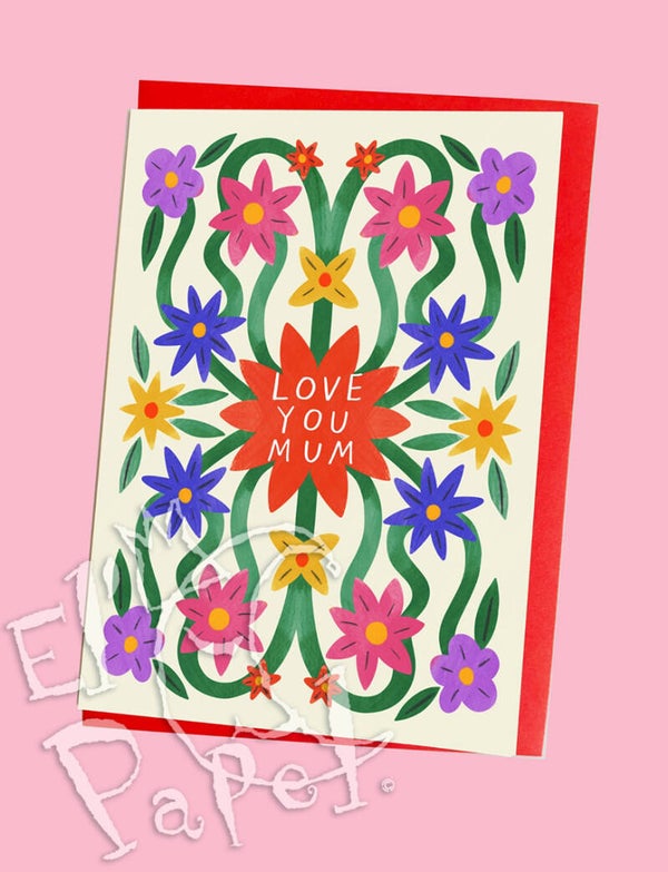 Kitty Kenda wenskaart 'Love you mum'