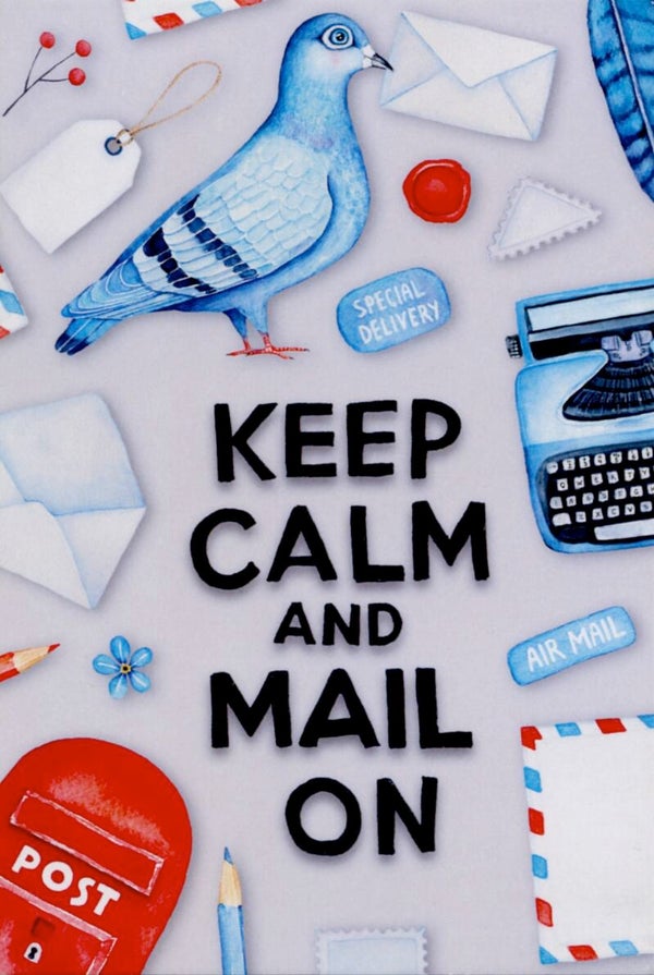 Ansichtkaart 'Keep Calm & Mail on'