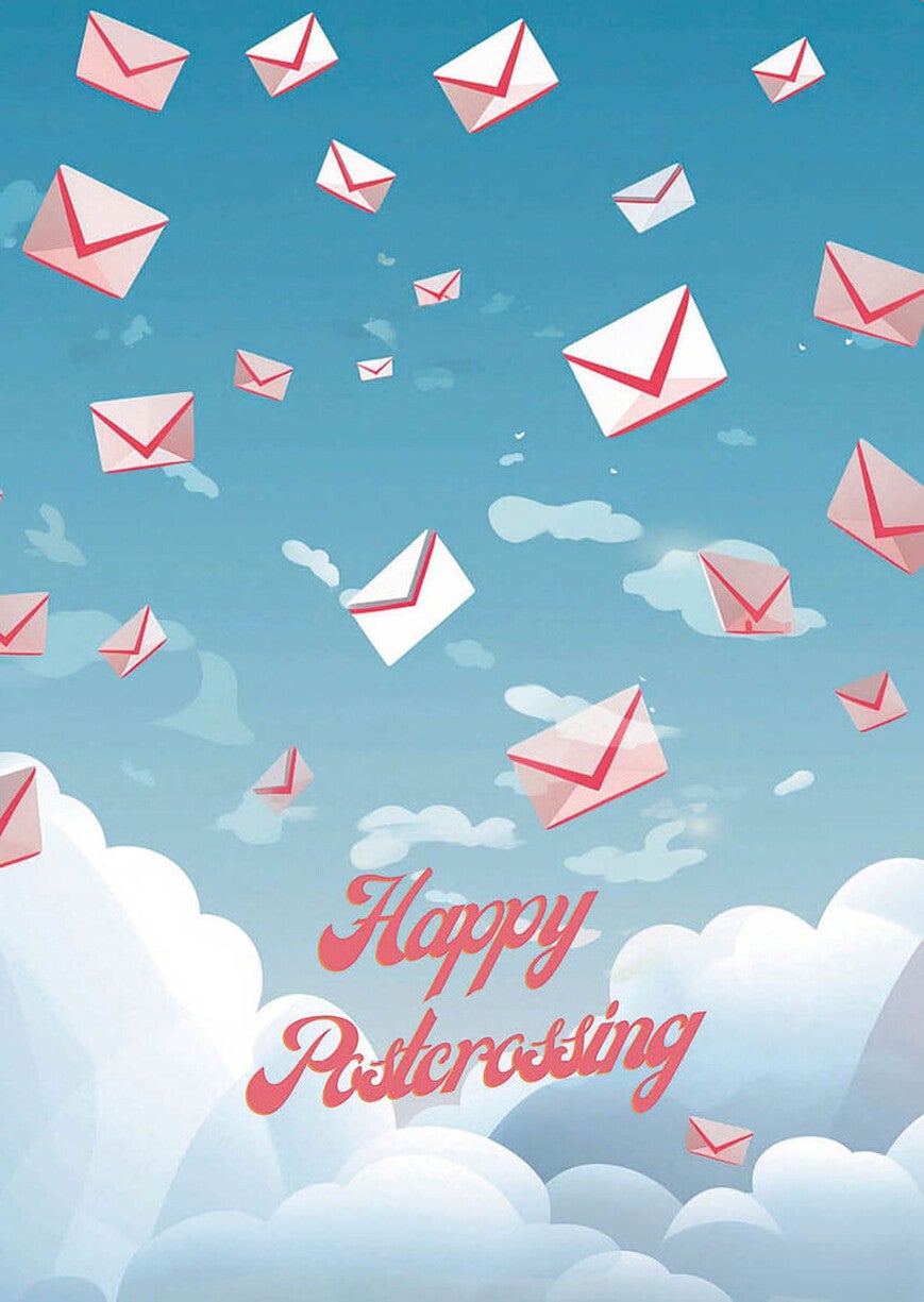 Ansichtkaart 'Happy Postcrossing!'