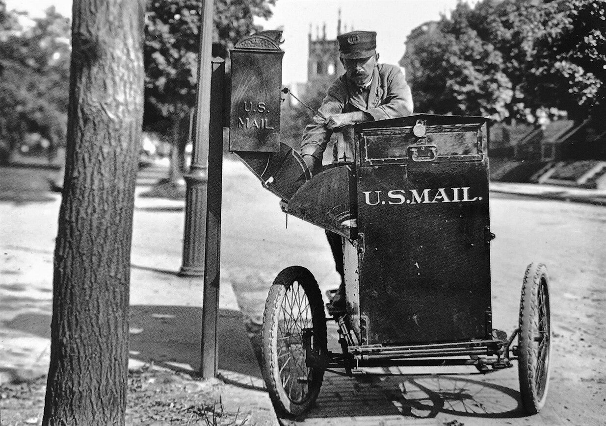 GB Ansichtkaart 'De postbode' (U.S.)