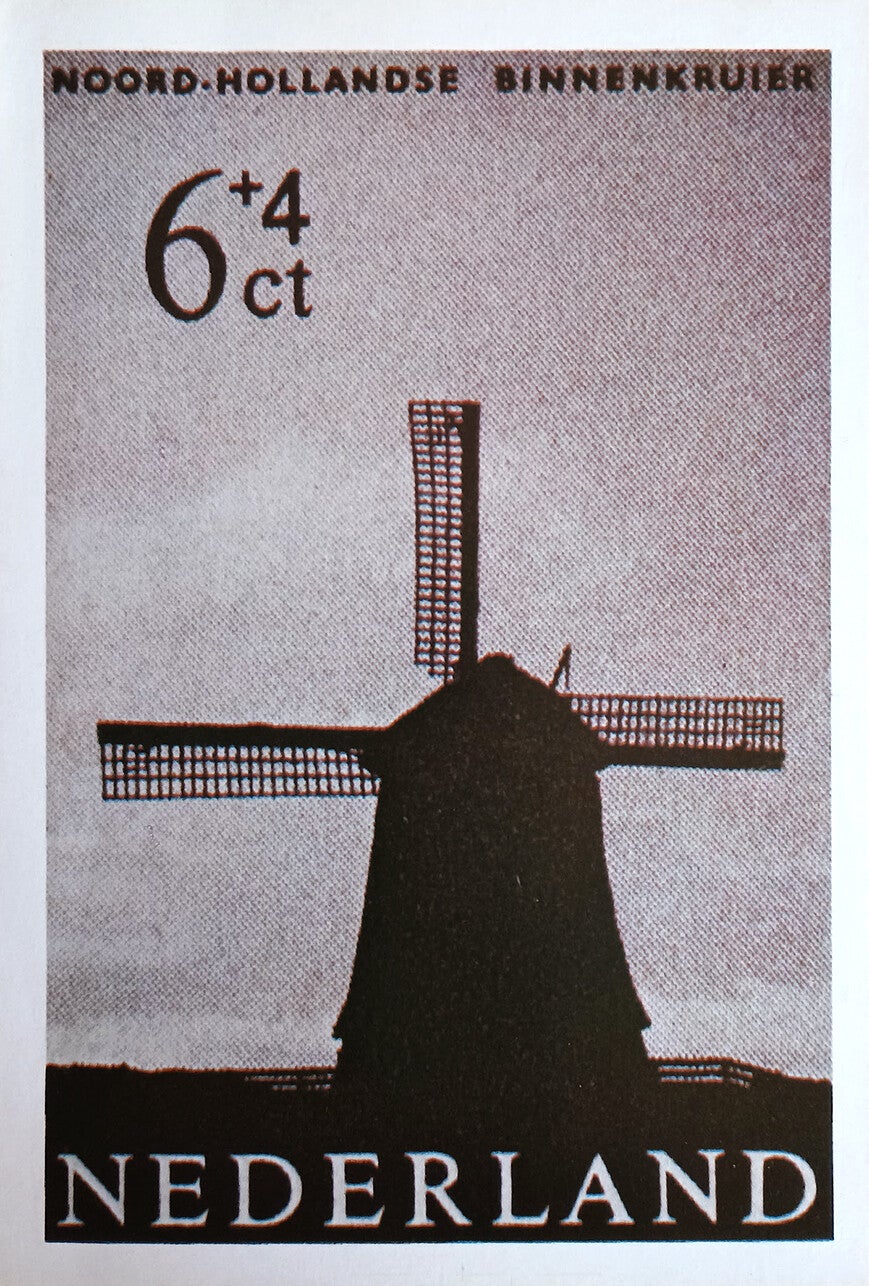 Maxi-kaart 'Kinderzegel Noord-Hollandse Binnenkruier 6 ct + 4 ct.'