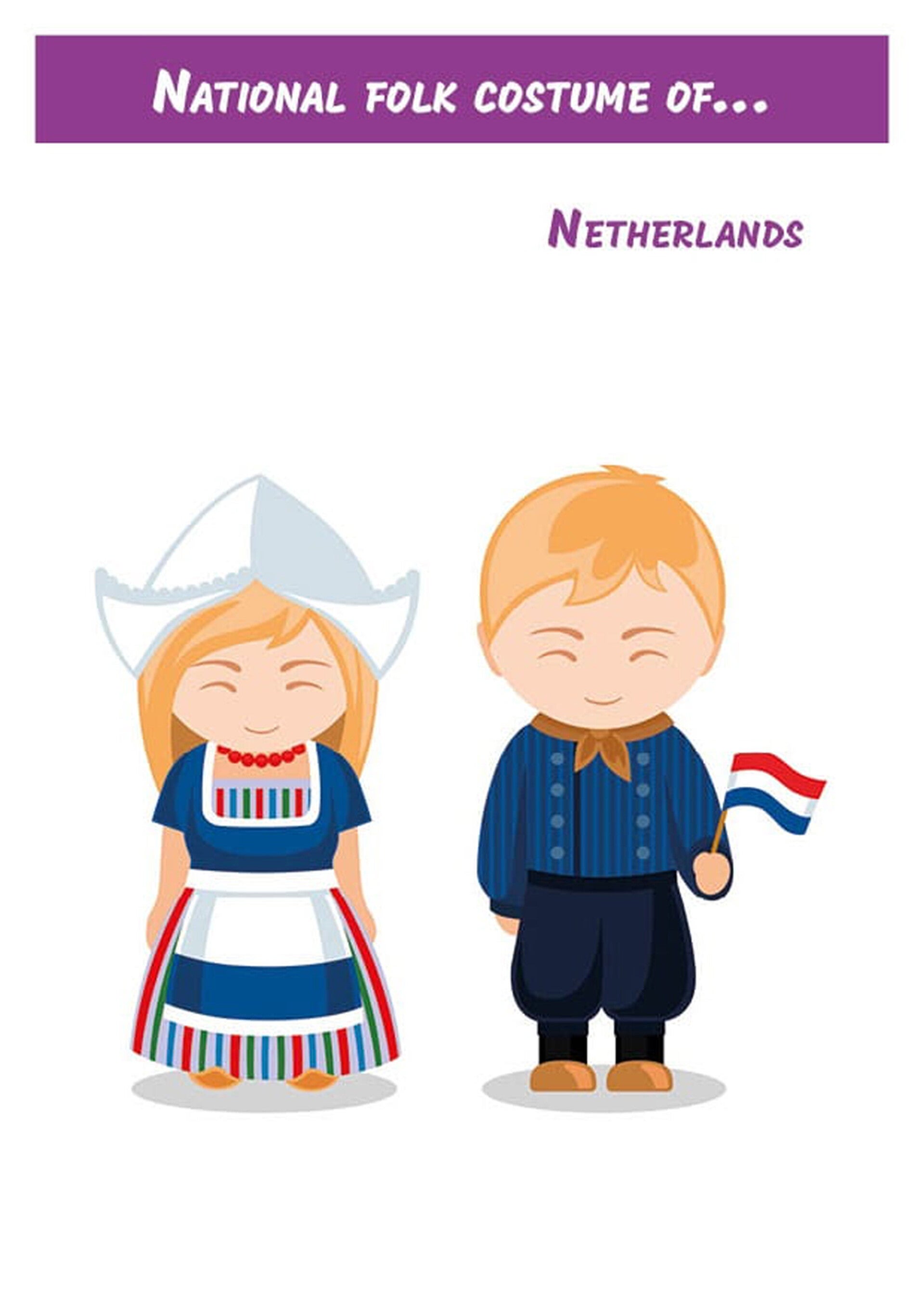 GB Ansichtkaart 'Nederlandse klederdracht'