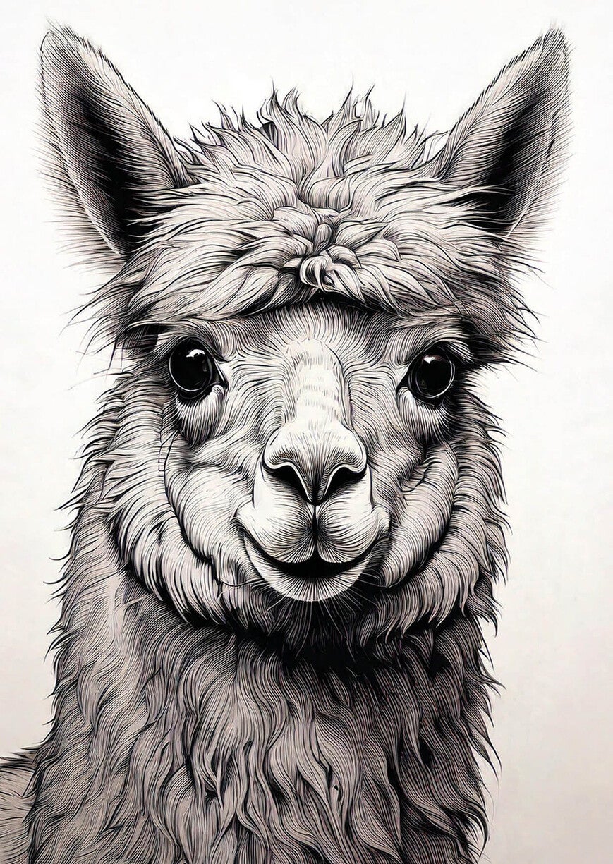Ansichtkaart 'Alpaca'