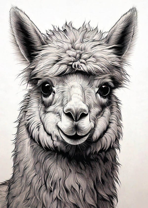Ansichtkaart 'Alpaca'
