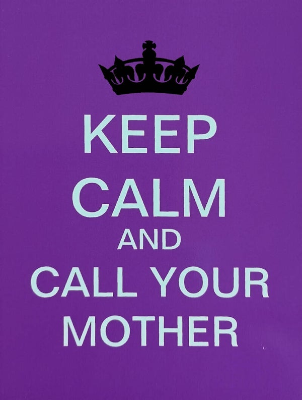 Ansichtkaart 'Keep Calm & call your mother' - Zazzle