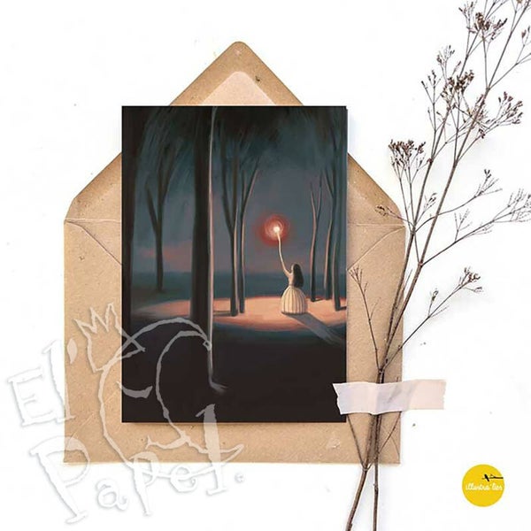 Wenskaart 'Een lichtpuntje' (blanco)